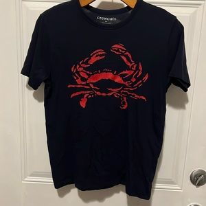 J.Crew CrewCuts Boys Size 12 Navy Cotton Short-sleeve T-Shirt